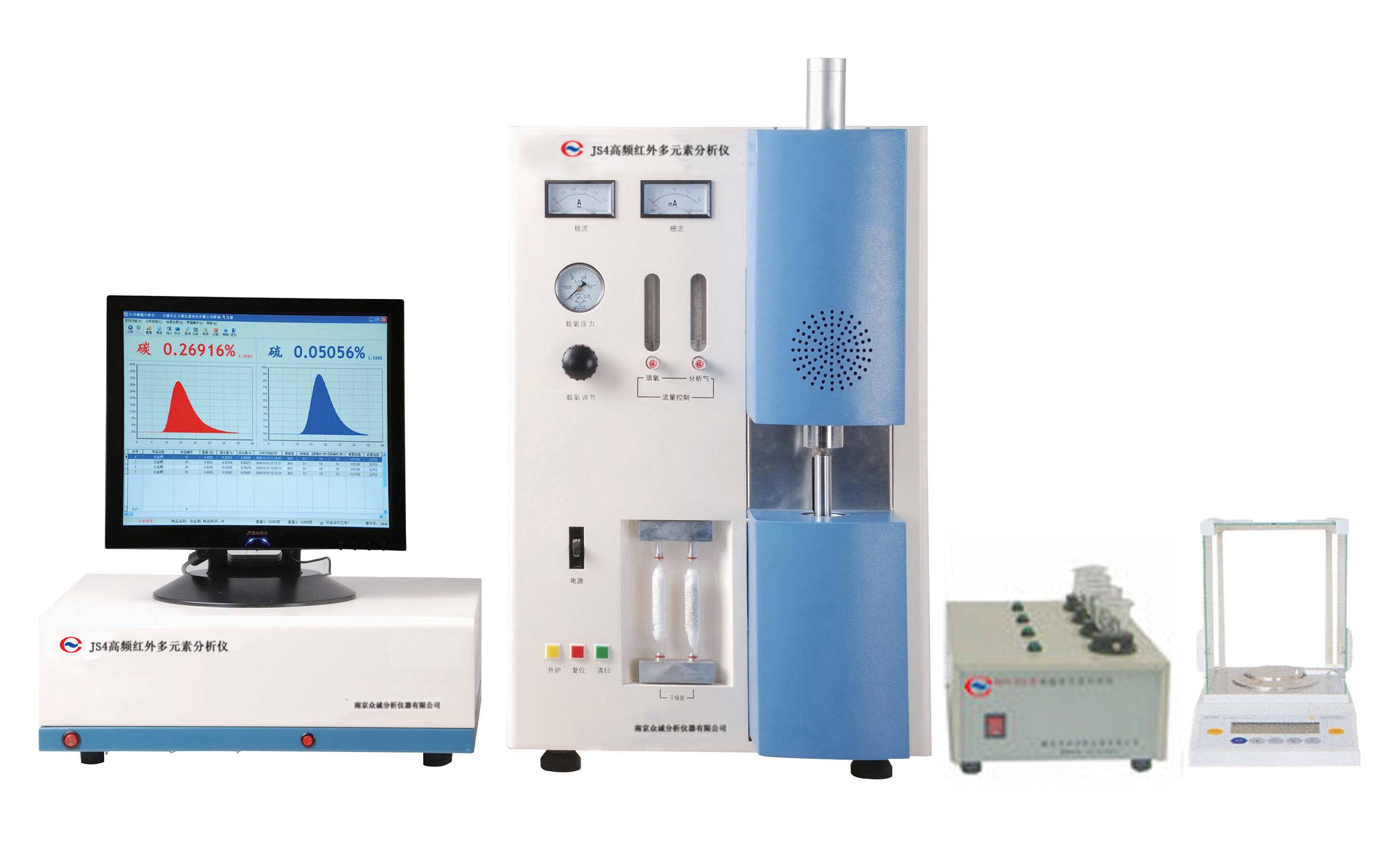 仁聚益電腦高頻紅外多元素碳硫分析儀 不銹鋼合金鋼牌號(hào)與元素檢測(cè)的精準(zhǔn)利器